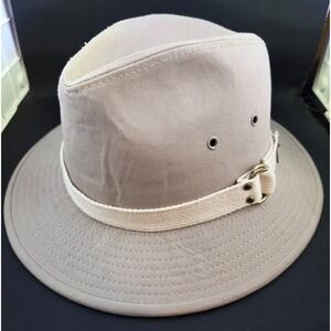 NEW Dorfman Pacific DPC Vintage Outdoor Washed Twill Safari Brim Hat